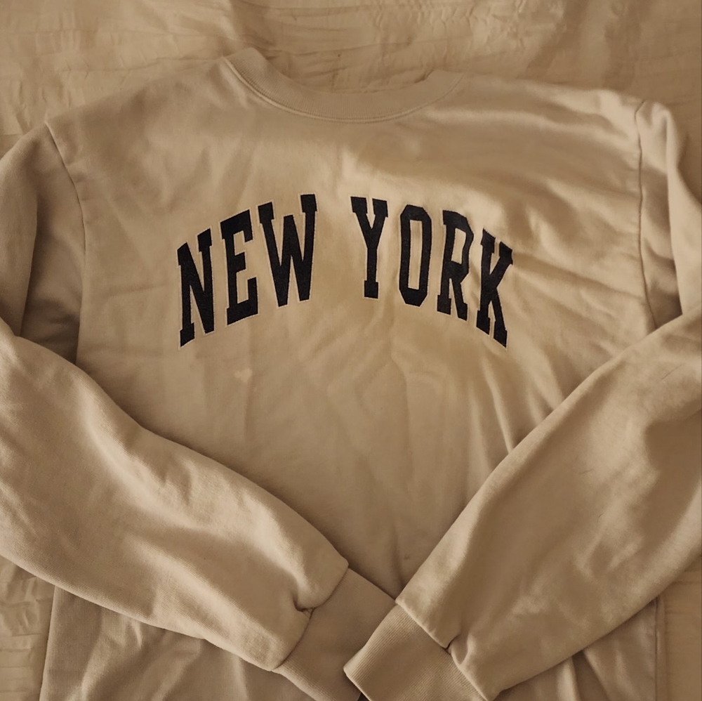 White Pacsun New York Crewneck
